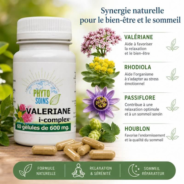 Valériane i-complex - Endormissement & Qualité de Sommeil  - Phyto-soins