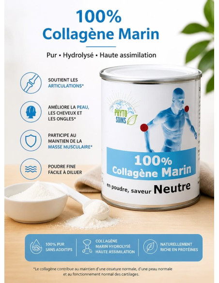 Collagène Marin 100% pur - Peau & Souplesse - Phyto-soins
