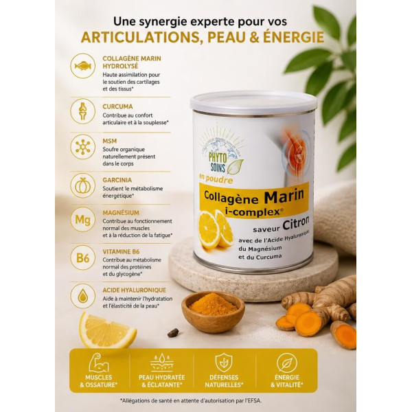 Collagène Marin I-complex Articulations, énergie et peau - Phyto-soins