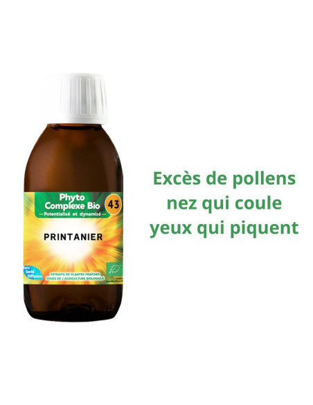 Phyto-complexe BIO n°43 Printanier - Rhume des foins - 125ml