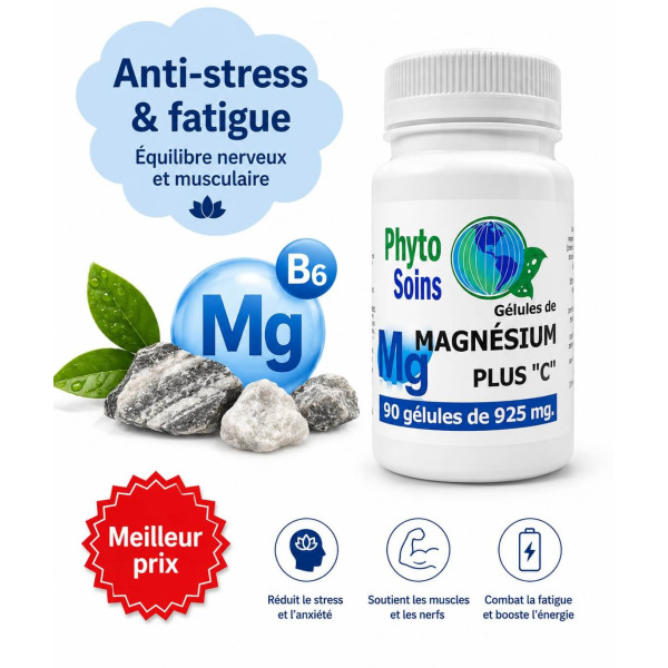Magnésium / B6 - Fatigue, stress et fonction nerveuse - Cure d'un mois