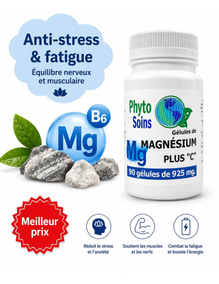 Magnésium / B6 - Fatigue, stress et fonction nerveuse - Cure d'un mois