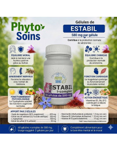Safran - Valériane - Équilibre Émotionnel & Sérénité - 60 gélules - Phyto-soins
