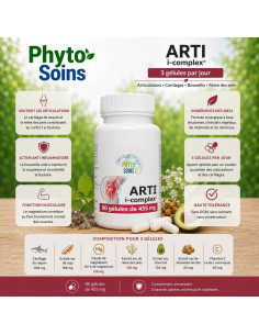 Arti i-complex- Souplesse & confort articulaire - 80 gélules - Phyto-soins