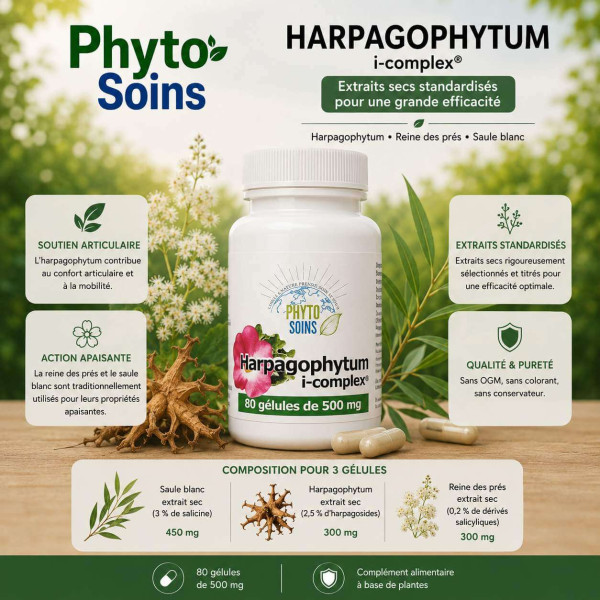 Harpagophytum- Mobilité et confort articulaire - 80 gélules - phyto-soins