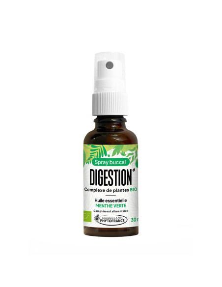 Spray Digestion aux plantes et huile essentielle de Menthe verte bio
