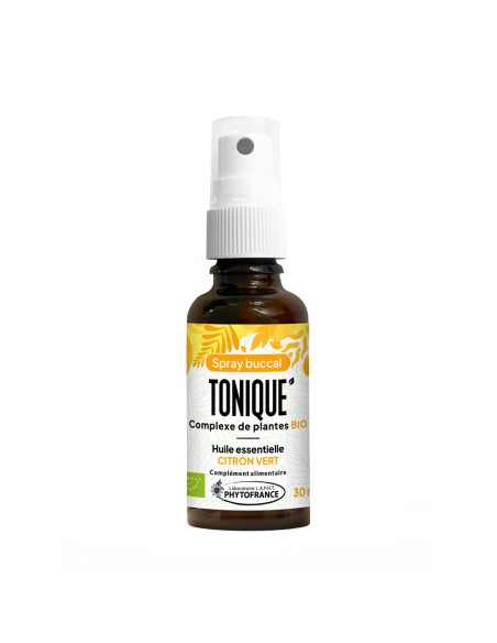 Spray Tonique aux plantes BIO et huile essentielle de Citron vert