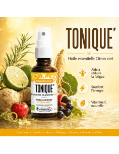 Spray Tonique aux plantes et huile essentielle de Menthe verte bio par phyto-soins