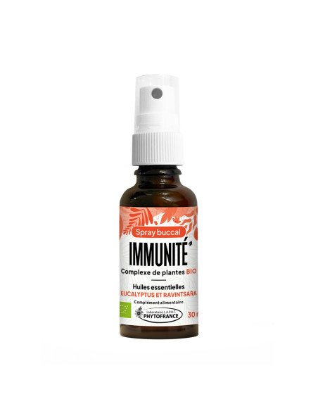 Spray Immunité aux huiles essentielles d’Eucalyptus radié et de Ravintsara BIO