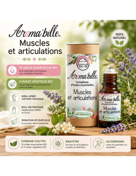 Aroma bille Huiles Essentielles Muscles & Articulations Phytofrance
