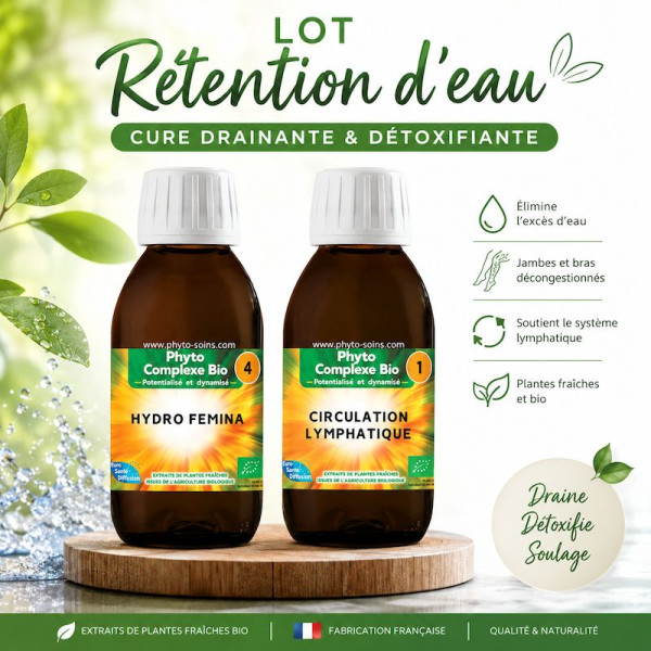 Cure rétention d'eau: 2 synergies pour éliminer les excès d'eau