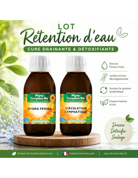 Cure rétention d'eau: 2 synergies pour éliminer les excès d'eau