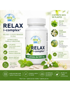 Relax i-complex: Mélisse, fleur d'Oranger et Tilleul pour se relaxer