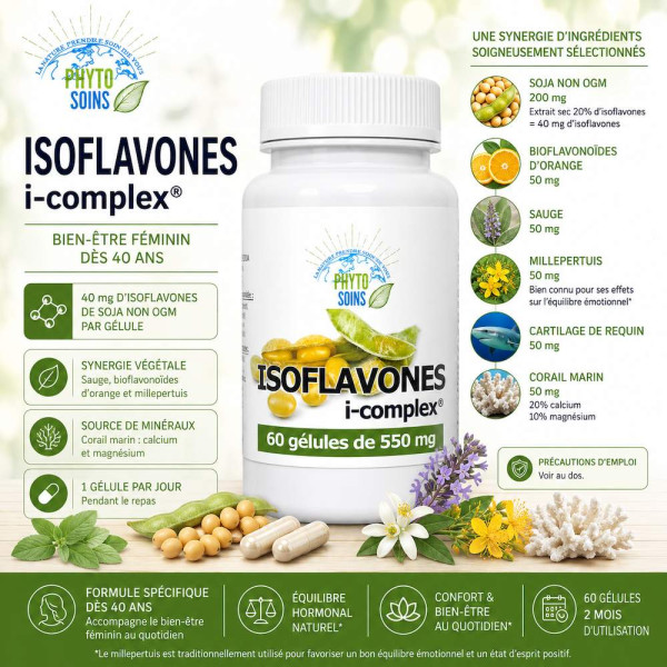 Isoflavones i-complex – Une formule complète...