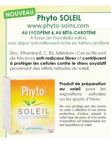 Phyto soleil: comprimés naturels pour préparer votre peau