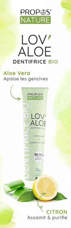 dentifrice lov'aloé de propos nature par phyto-soins