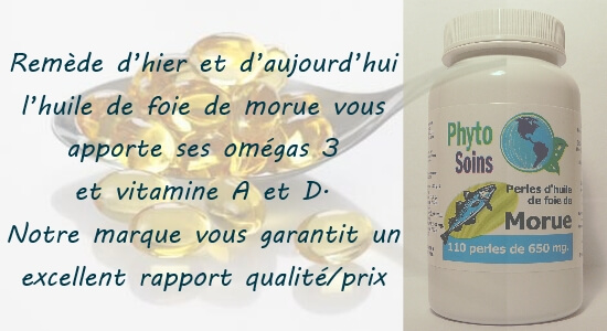 Capsules d'huile de foie de morue