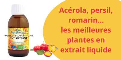 phyto-complexe anti-oxydant: une pr&eacute;paration liquide de plantes anti-oxydantes